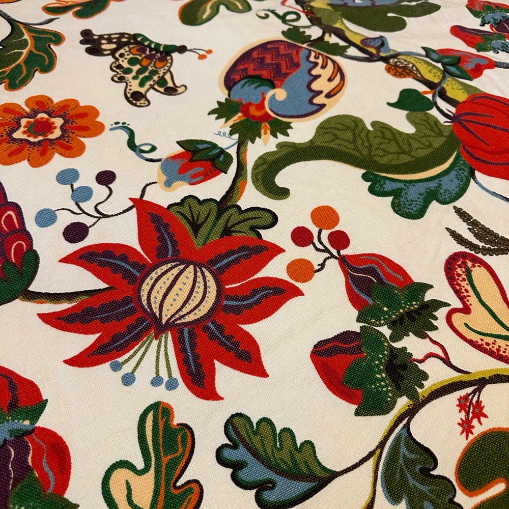 pottery barn red dahlia floral queen duvet cover